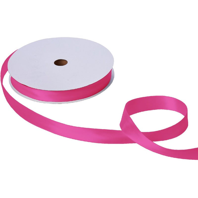 Jillson Roberts Bulk 1-Inch Double Faced Satin Ribbon Available in 20 Colors, Magenta, 100 Yard Spool (BFR1010)